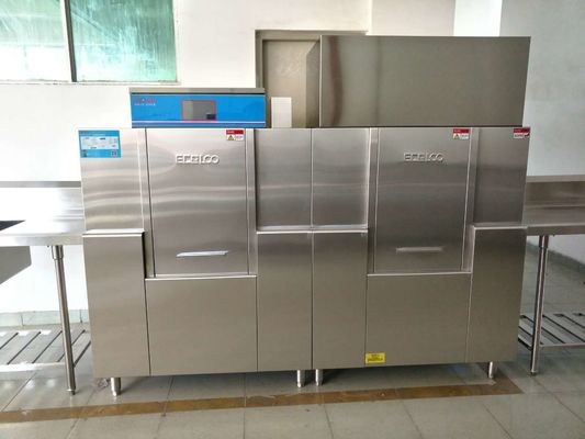 الصين ISO التجارية آلة غسل الاطباق ، معدات غسل الاطباق التجارية 19.8KW / 46.8KW المزود