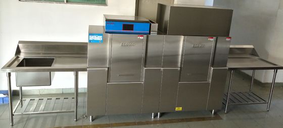 الصين 0.2kw التجارية آلة غسل الاطباق ، نوع الرف غسالة الصحون 380Kg الوزن المزود