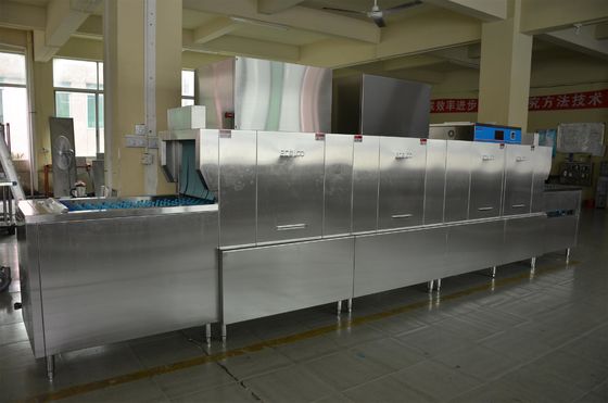الصين موزع داخل الفولاذ المقاوم للصدأ سلسلة طويلة غسالة صحون ECO-L580P2H2 للمطبخ المركزي المزود