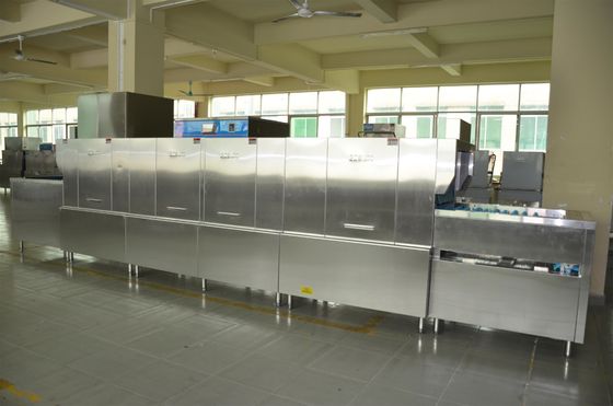 الصين فندق غسالة الصحون التجارية آلة غسل الصحون 34KW / 70KW ECO-L650P3H داخل المزود