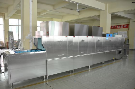 الصين مطبخ SS مطبخ غسالة صحون ، التلقائي آلة غسل الصحون 36kw شطف سخان المزود